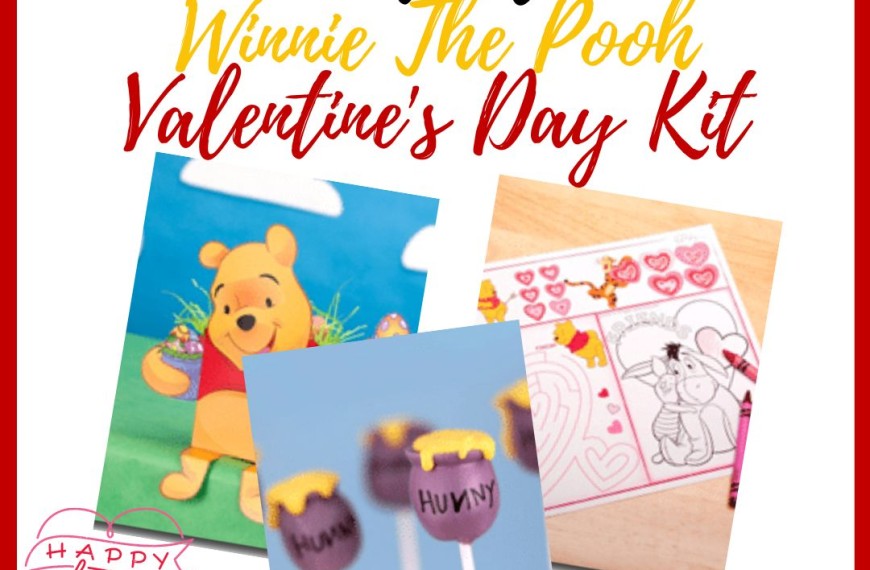 Printable Winnie The Pooh Valentine's Day Kit